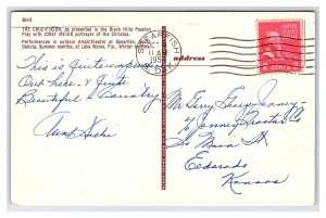 The Crucifixion Black Hills Passion Play Spearfish South Dakota c1954 Postcard