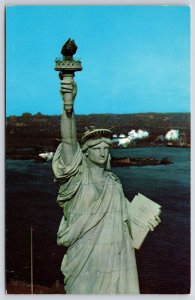 Statue Of Liberty Island New York City NYC Historical Landmark Postcard