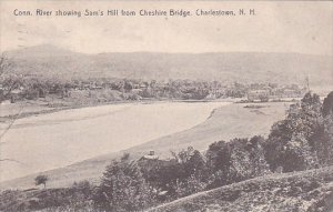 New Hampshire Charlestown Conn River Showing Sams Hill From Cheshire Bridge 1907