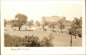 Battery Park New York City NYC NY Real Photo Vintage Postcard