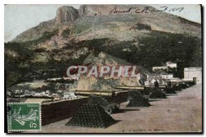 Postcard Old Artillery of Monaco