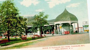 Postcard  Early View of Scene in Pleasure Bay Park, Long Branch, NJ.     L9