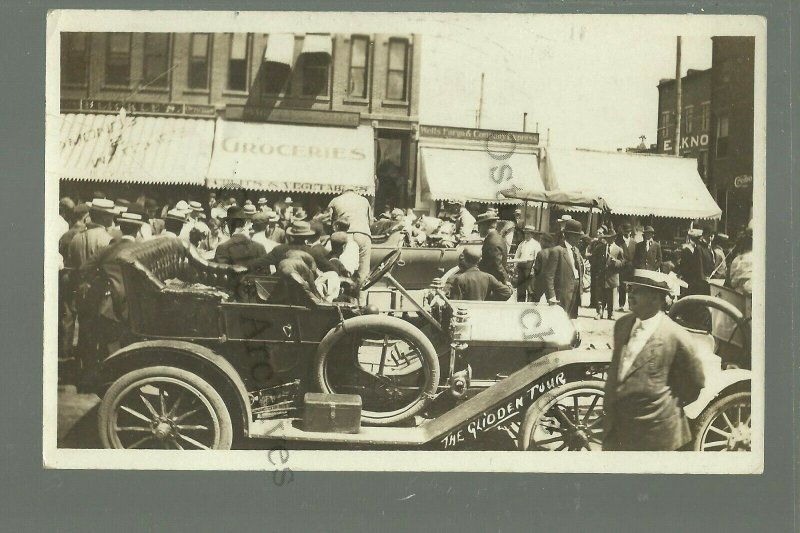 Rochester MINNESOTA RP 1910 THE GLIDDEN TOUR Automobile Race Car Cars Autos