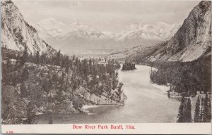 Bow River Park Banff Alberta AB Canadian Rockies Thompson Postcard H26