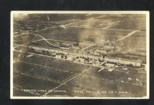 RPPC HINES ILLINOIS EDWARD HINES HOSPITAL AERIAL VIEW REAL PHOTO POSTCARD