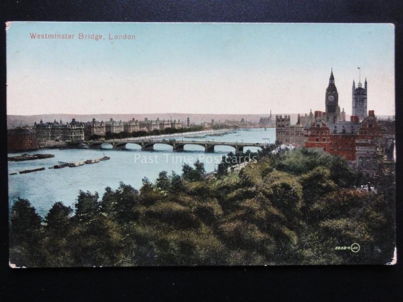 London: Westminster Bridge - Old Postcard