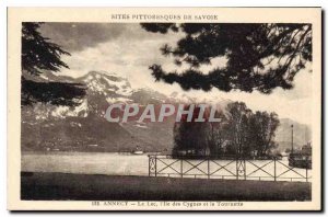 Postcard Old Annecy Lake Isle of the Swans and the Spinner