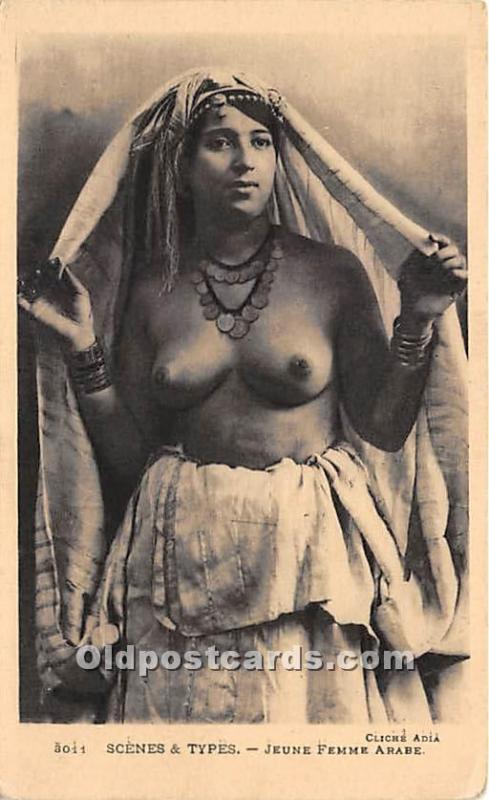 Jeune Femme Arabe Arab Nude Unused 