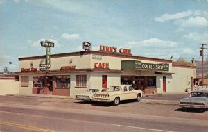 LYNN'S CAFE Elko, NV Highway 40 Roadside Greyound Depot c1960s Vintage Postcard