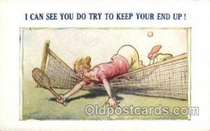 No. 13560 Tennis Comic, Bamforth Co., N.J., USA Tennis Unused 