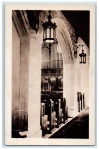 c1930's Plymouth Congregational Church Interior Milwaukee WI RPPC Photo Postcard 