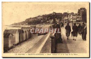 Old Postcard Le Havre Sainte Adresse Boulevard Albert 1er, el cAp of Heve