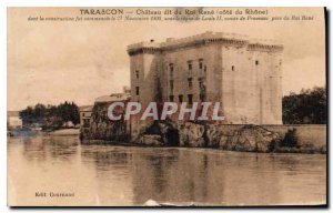 Old Postcard Tarascon Chateau du Roi Rene said cote du Rhone