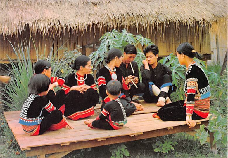 Lahu Family, Odl Chiangmai Cultural Center Thailand Writing on back 