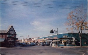 Westwood New Jersey NJ Five Corners Street Scene Vintage Postcard