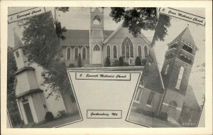 Gaithersburg Maryland MD Epworth Church Churches Multi-View Vintage Postcard