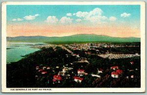 Birds Eye View Port Au Prince Haiti 1921 WB Postcard G13