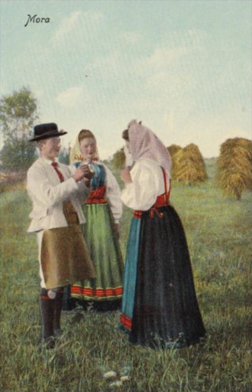 Sweden Mora Locals In Traditional Costume