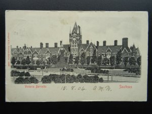 Hampshire Portsmouth SOUTHSEA Victoria Barracks c1903 UB Postcard by Stengel