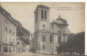 France Postcard - Jura-Touriste - St Claude - Cathedral Et Place - Ref 7876A