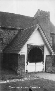 Brookland Kent England~Church Entrance~Horace Ashdown Photo Postcard