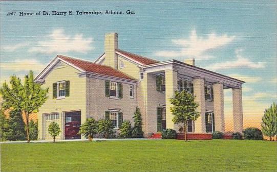 Georgia Athens Home Of Dr Harry E Talmadge