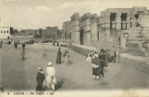 PC EGYPT, LUXOR, THE TEMPLE, Vintage Postcard (b36675)