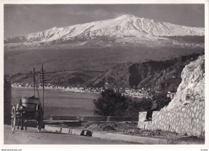 RP; TAORMINA, Sicilia, Italy, 1930-1940s; L'Etna