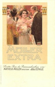 Germany Müller Extra Champagne Dieters Toast Postcard