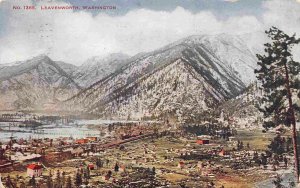 Leavenworth Panorama Washington 1909 postcard