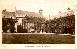 UK - England, Cambridge. Christ's College.  *RPPC