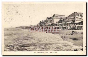 Old Postcard Cabourg The Beach