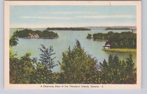 A Charming View Of The Thousand Islands, Ontario, Vintage PECO Postcard