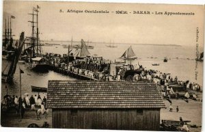 CPA AK Senegal Fortier 5. Afrique Occidentale-Dakar-Les Appontements (235222)