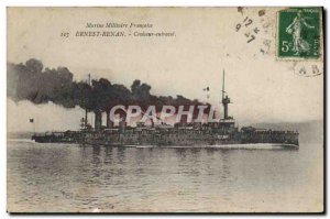 Postcard Old War Ship Ernest Renand Cruiser Cuirase