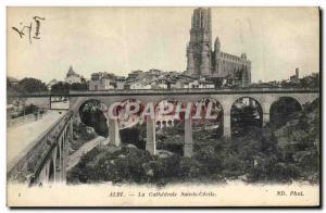 Old Postcard Albi Cathedral Ste Cecile The Canopy