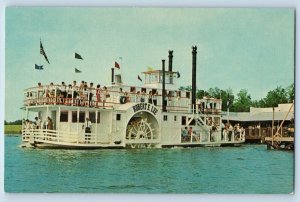 Mooresville North Carolina NC Postcard Riverboat Robert E. Lee Passenger Scenery