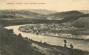 Vintage Postcard Ashcroft Looking East British Columbia Canada Thompson County