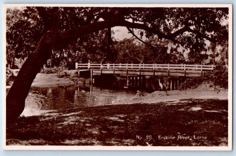 Lorne Victoria Australia Postcard Erskine River 1935 Unposted RPPC Photo