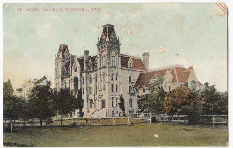 Canada St Johns College Winnipeg PPC c 1905 - 1910 Unposted