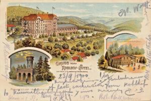 U M oberhalb HEIDELBERG GERMANY-KOHLHOF HOTEL-POSSET'S LUST-1900 PSTMK POSTCARD