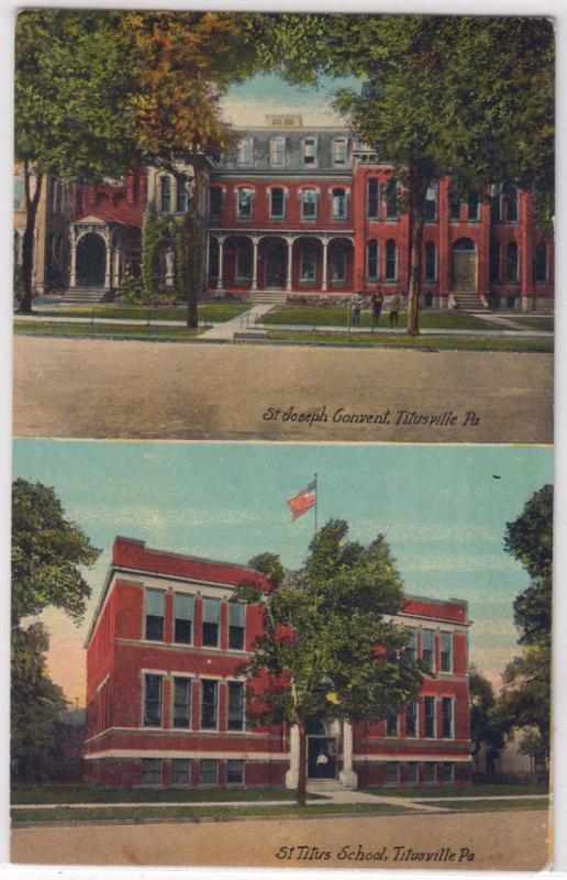 St Joseph Convent & St Titus School, Titusville PA United States