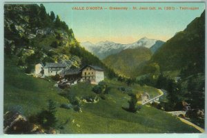 9500 - vintage postcard - AOSTA province - GRESSONEY St Jean 1912-