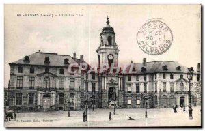 Old Postcard The City of Rennes Hotel