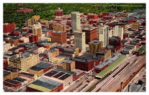 Postcard AERIAL VIEW SCENE Birmingham Alabama AL AQ6293