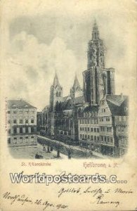 St Kilianskirche Heilbronn a N Germany 1900 Missing Stamp 