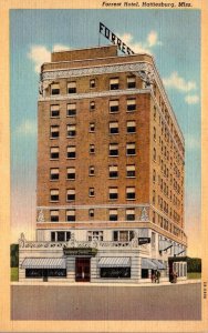 Mississippi Hattiesburg Forrest Hotel Curteich