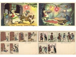CARTOONS incl. DISNEY 66 Postcards mostly pre-1970