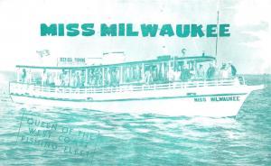 Tarpon Springs Florida~Deep Sea Fishing Boat Miss Milwaukee~People Posing~'60s