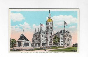 Vtg 1920's/30's State Capitol, Hartford, Connecticut Postcard